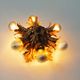 1960’s gilt ‘florentine’ ceiling or wall light by banci firenze