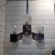 Chrome and glass pendant chandelier by Sciolari, Italy, 1960s