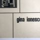 Gina ionesco, galerie arnaud, circa 1955. original poster in b&w