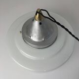 Vintage Art Deco opaline pendant light 28 cm
