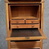 Napoleon III period secretary in a faux walnut chest of drawers