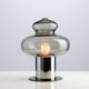 Space age chrome and glass table lamp