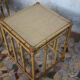 Pair of vintage rattan bedside tables