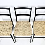 Set of 6 “Superleggera” Chairs by Gio Ponti for Cassina, 1950s