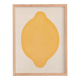 Peinture citron sur papier signée Eawy