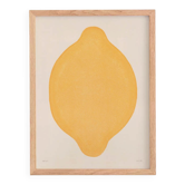 Lemon painting on paper 30x40 cm signed Eawy