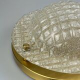 60s 70s Plafoniere ceiling lamp by Fischer Leuchten Germany Space Age