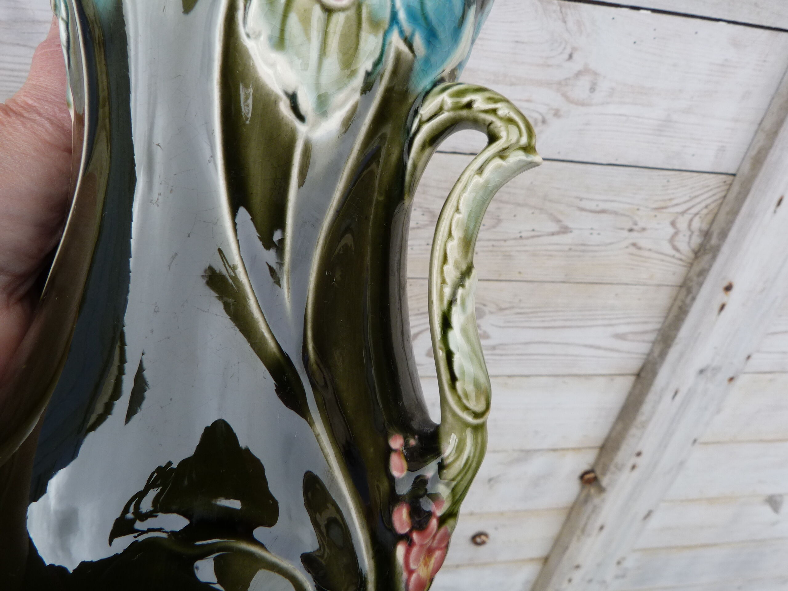 Vase Art nouveau en barbotine De Bruyn Fives Lille