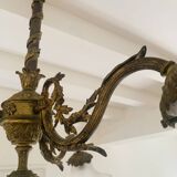 Bronze chandelier 4 tulips