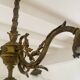 Bronze chandelier 4 tulips