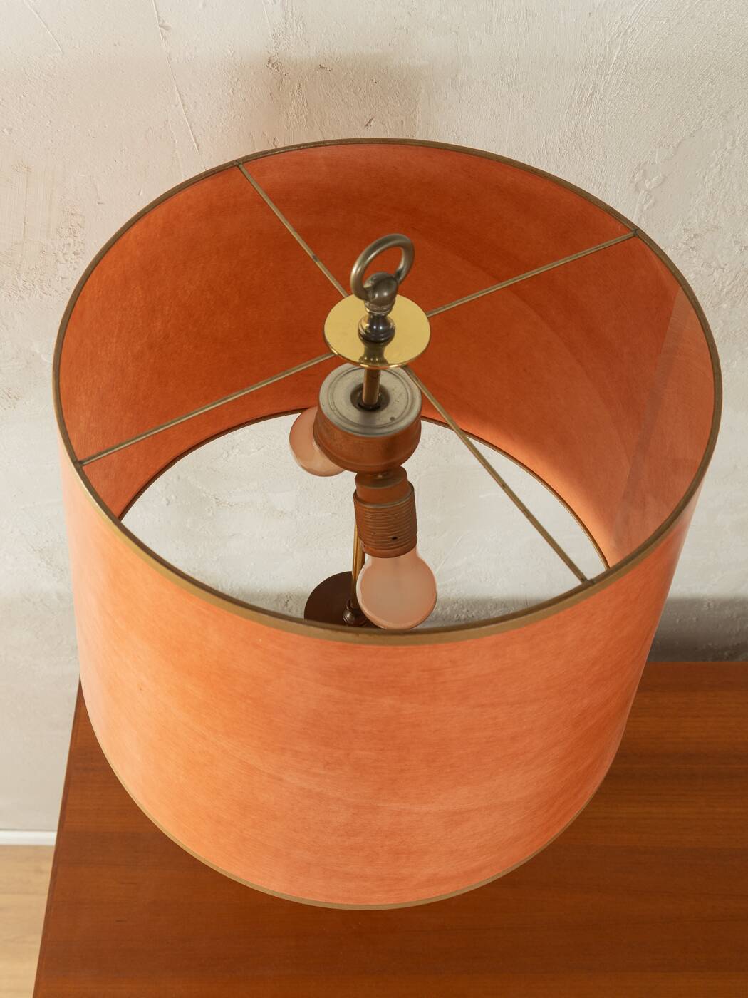 2x Large brass Table Lamps from the 60s