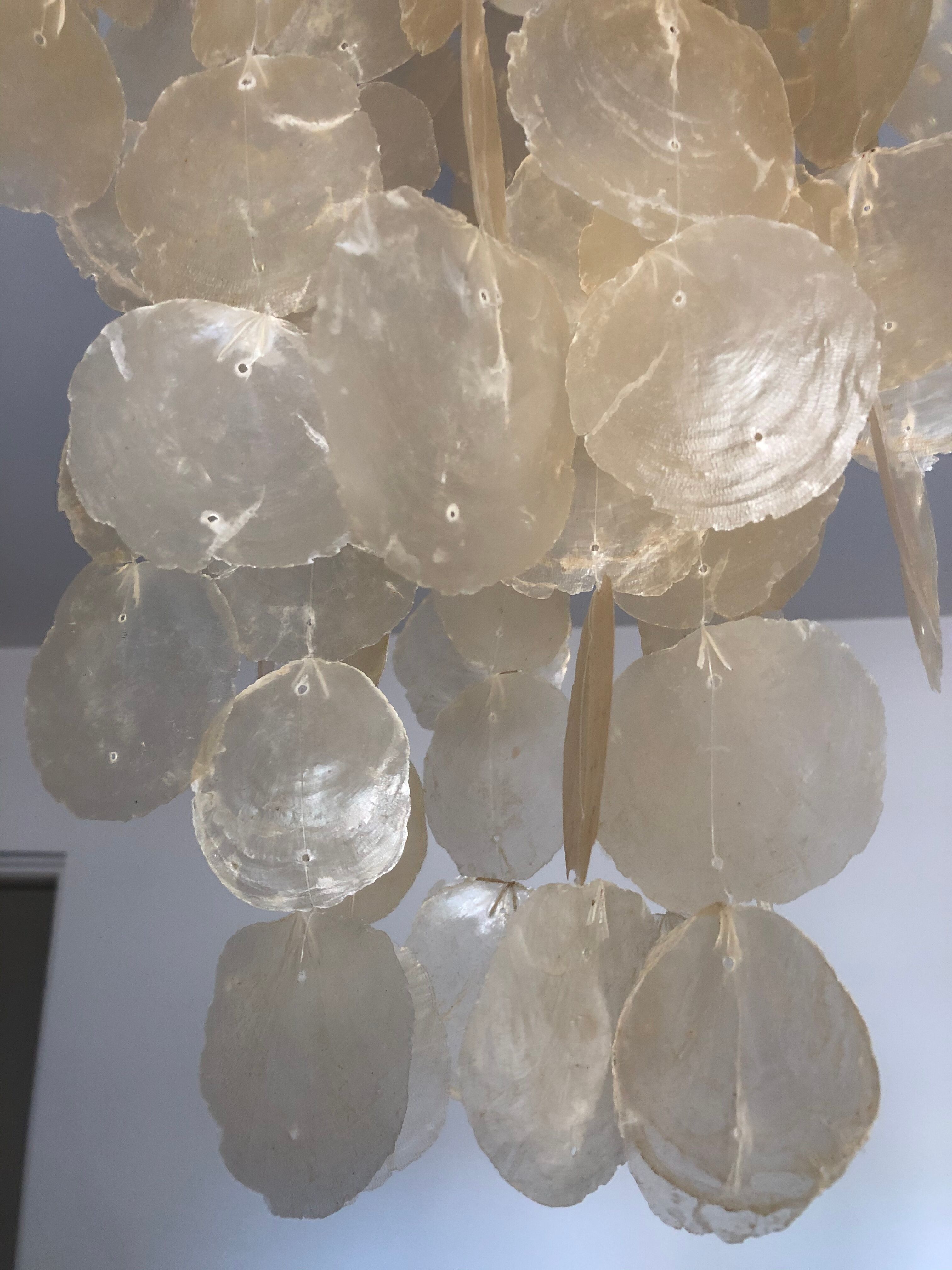 Hanging stamps in mother-of-pearl