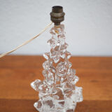 Lampe cristal vintage, pied de lampe, lampe de chevet, lampe à poser cristal schneider,60's