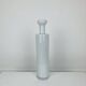 Scandinavian roller vase in white glass, Holmegaard style, vintage