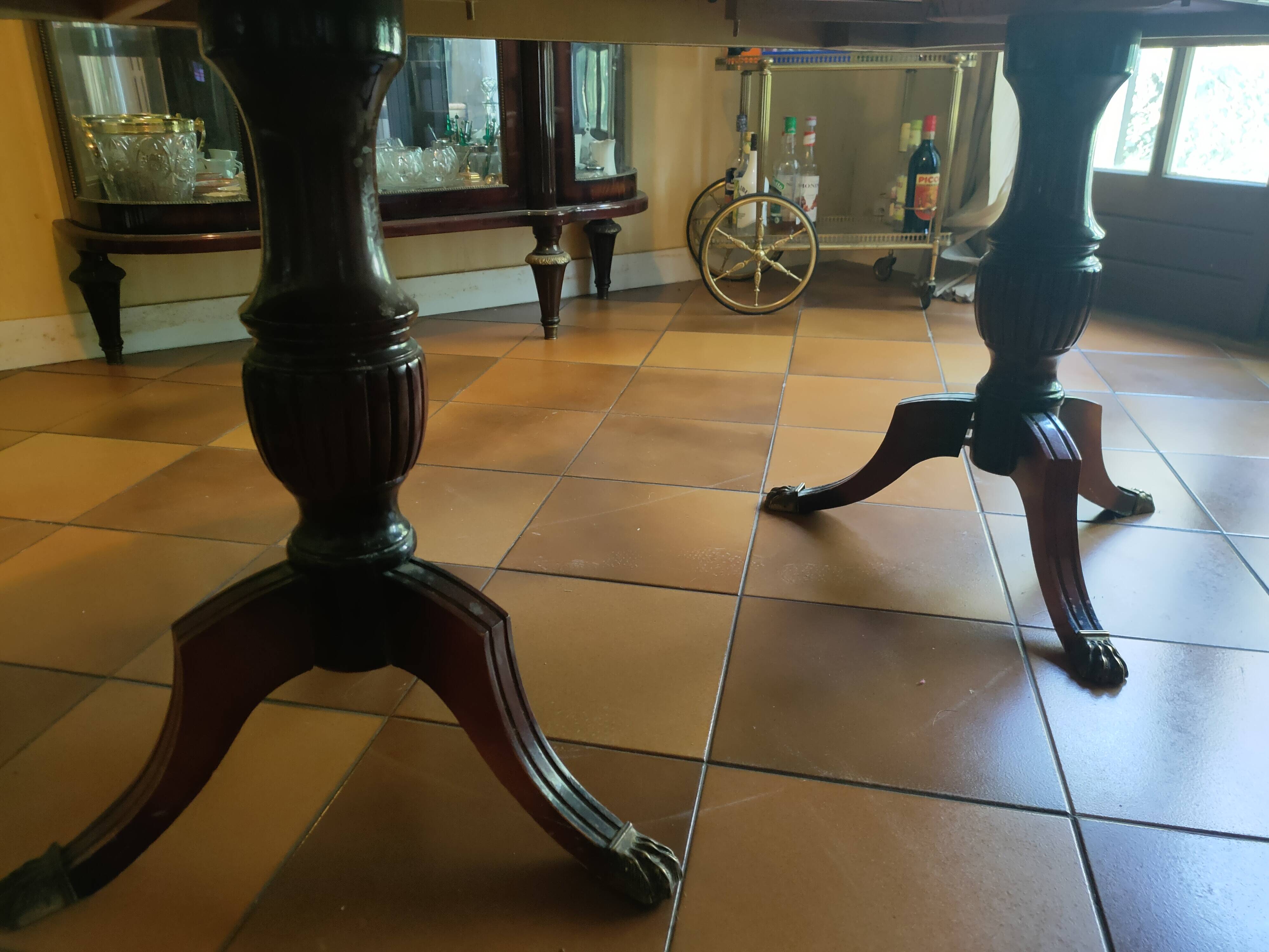 Shiny wooden table