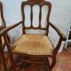 Louis XV oak-style mulched armchairs