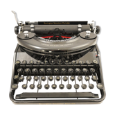 Typewriter Remington Noiseless portable black of 1935 revised nine Ribbon
