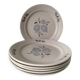 6 Saint-Amand stoneware dinner plates, Sologne pattern
