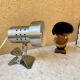 Lampe applique Mini spot à pince perforé design vintage France années 60