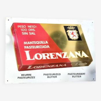 Fiche publicitaire du beurre Lorenzana