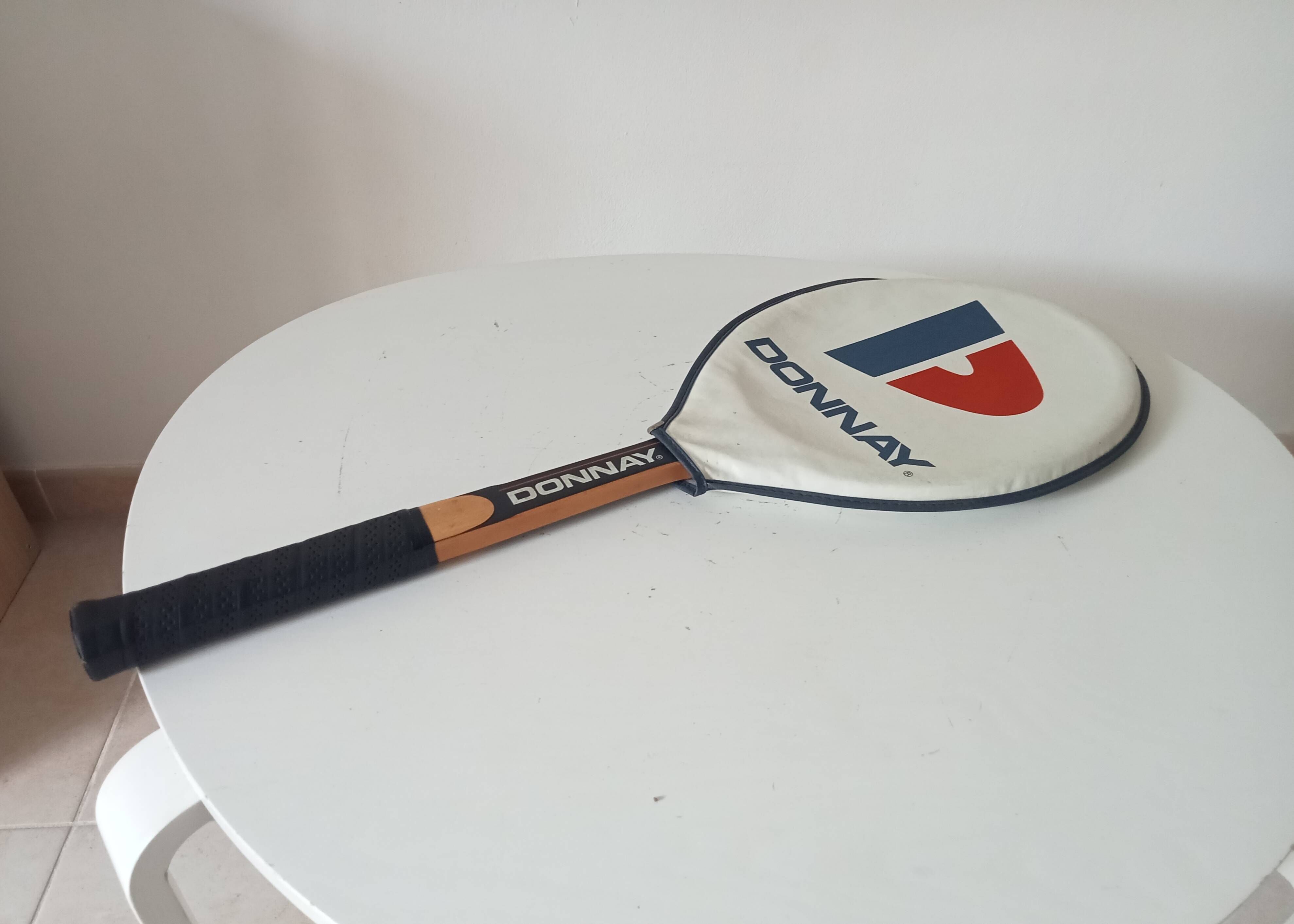 Vintage wooden tennis racket Bjorn Borg