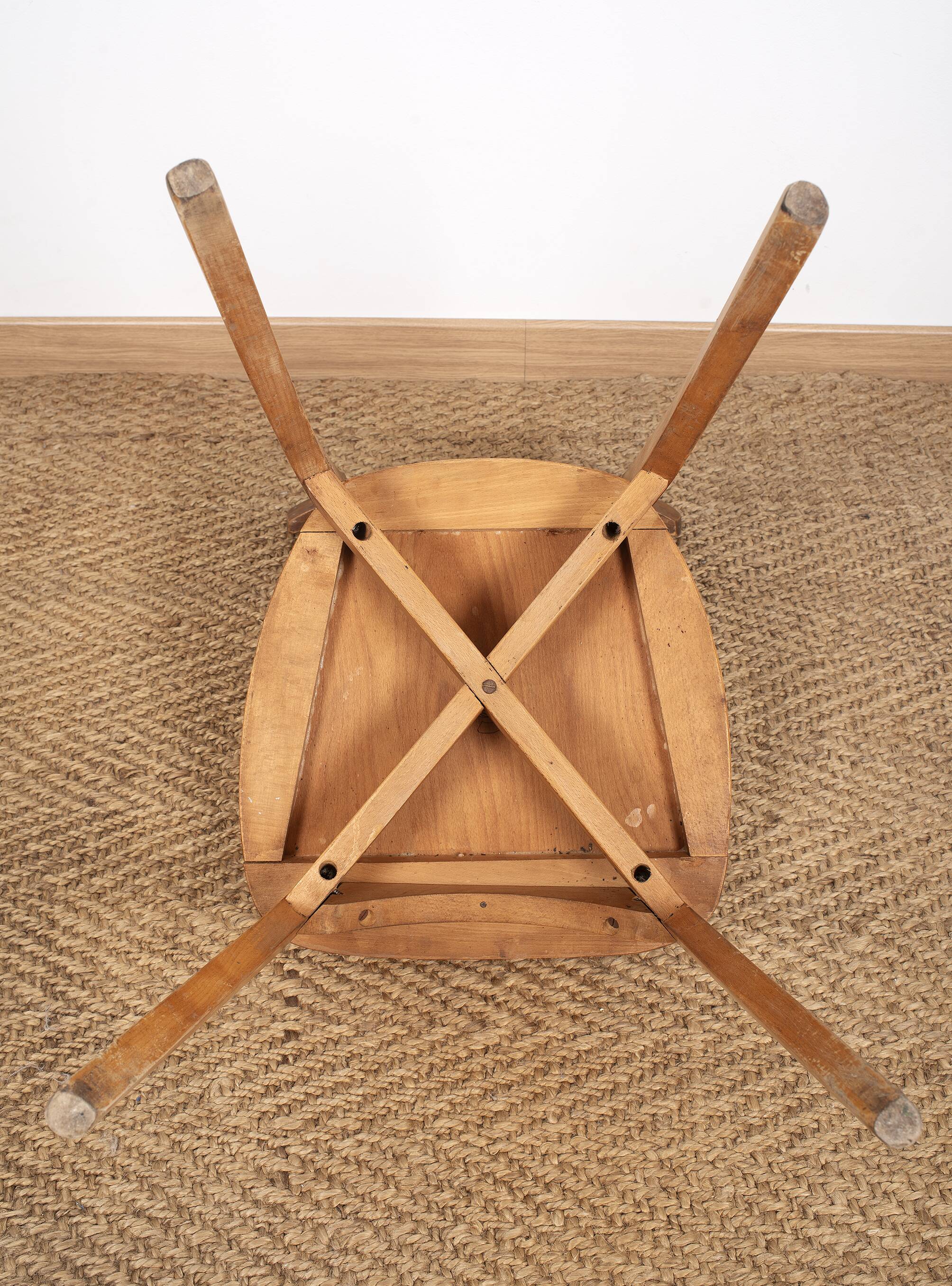 Ensemble de 4 chaises de bistrot luterma, estampillées