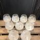 9 Arques crystal cognac glasses, Florence model