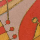 Abstract painting by Franco Balleri 1977 oil on canvas 80x60