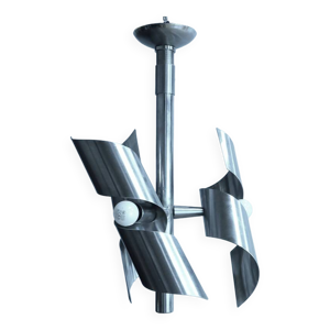 lustre en Inox, style - age 1960