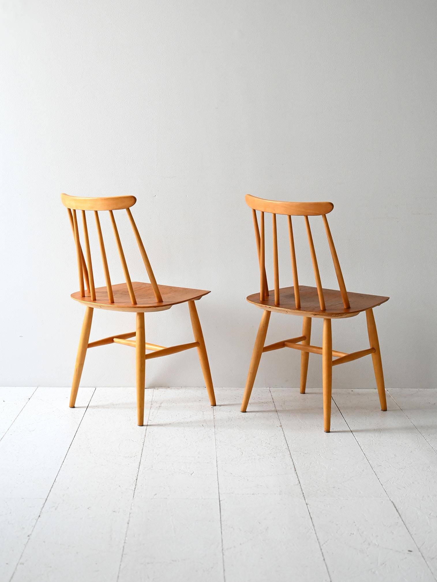 Original Pair of 1950s Fanett Chairs by Tapiovaara