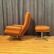 Armchair with footstool, By Ring Mebelfabrikk, Norway, 1960s
