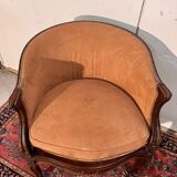 Louis XV style office chair in walnut