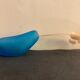 Daum blue vase by Philippe Starck, strangeness model, 1988