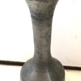 Antique pewter vase