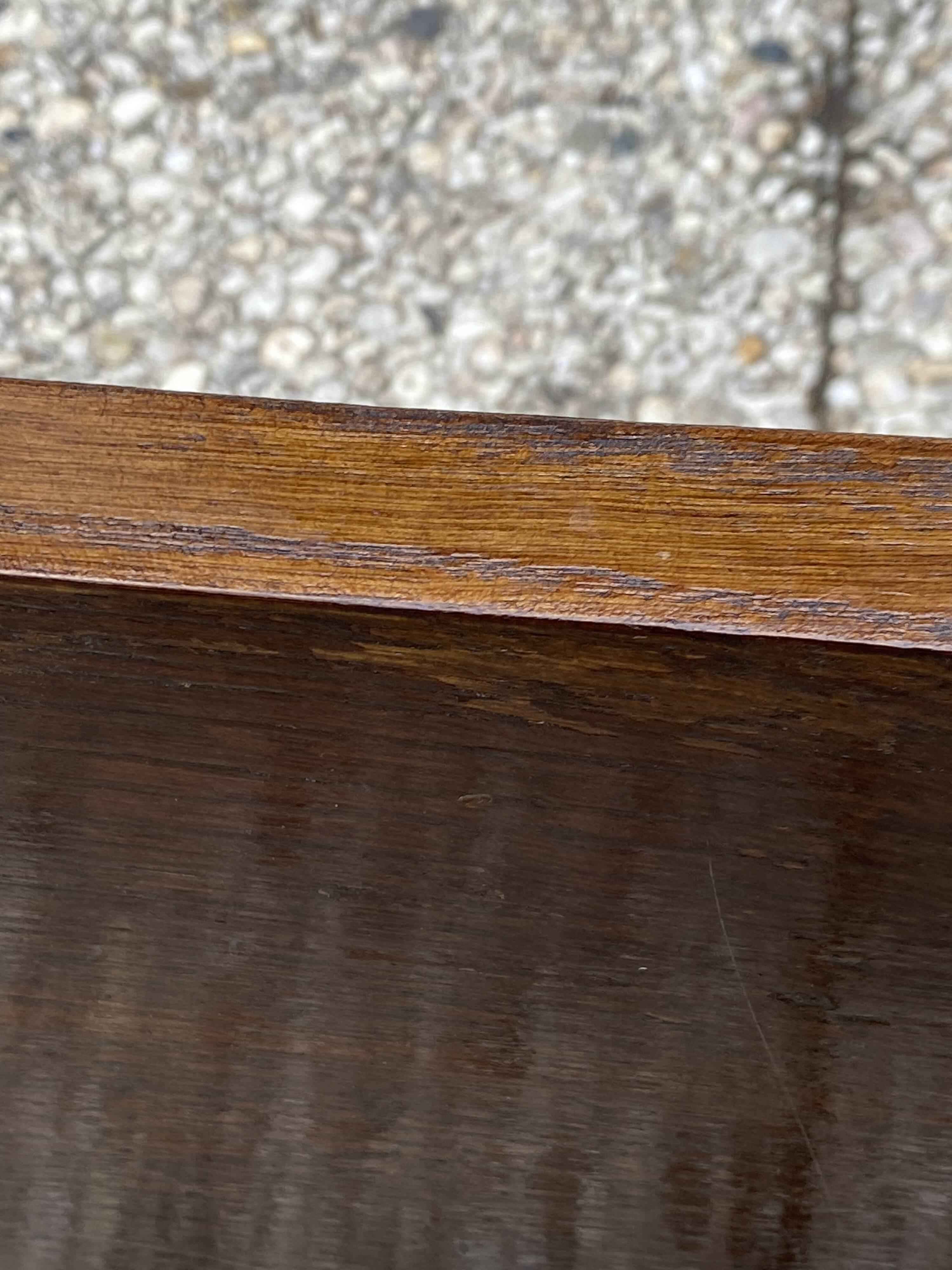 Solid oak farmhouse bench 180cm for rustic farmhouse table 1950