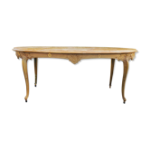 Orange marble coffee table