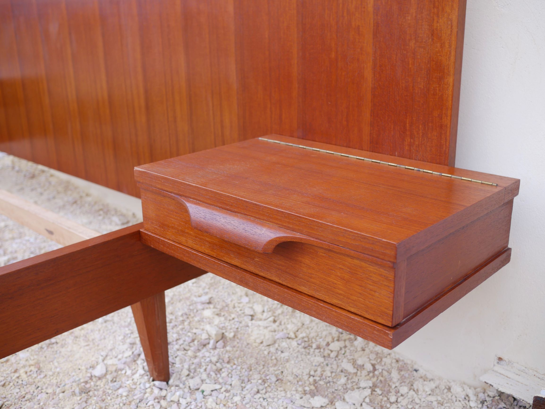 Scandinavian teak bed