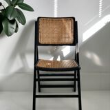 Chaise pliante cannée