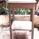 Wooden coffee table Art Deco style carved vintage interior decoration