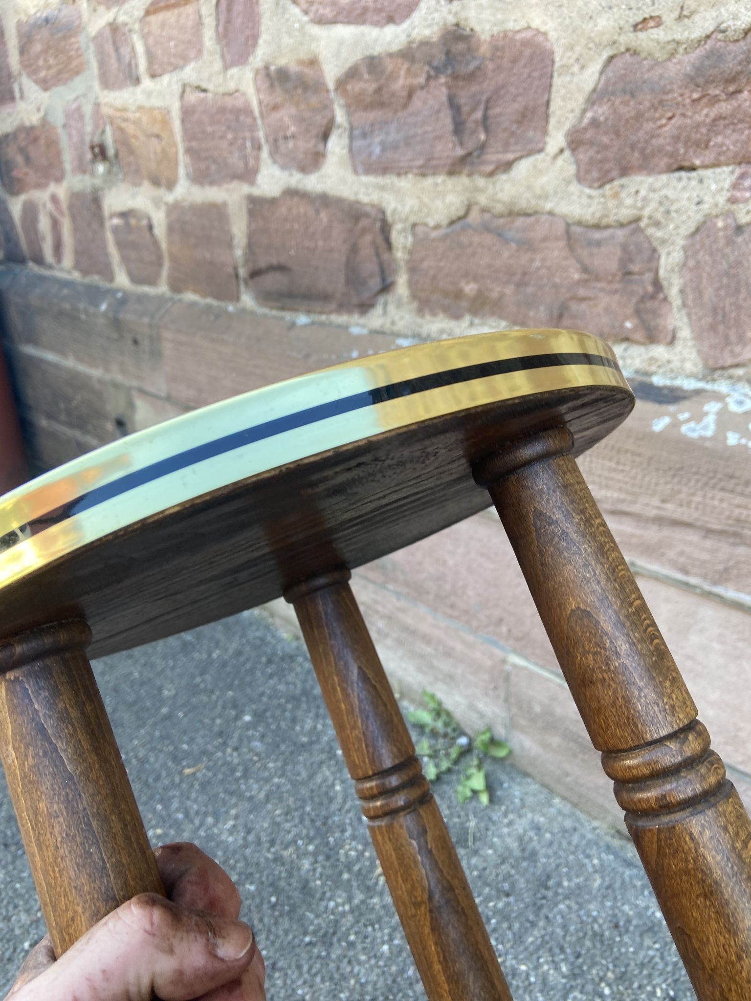 Formica vintage pedestal table