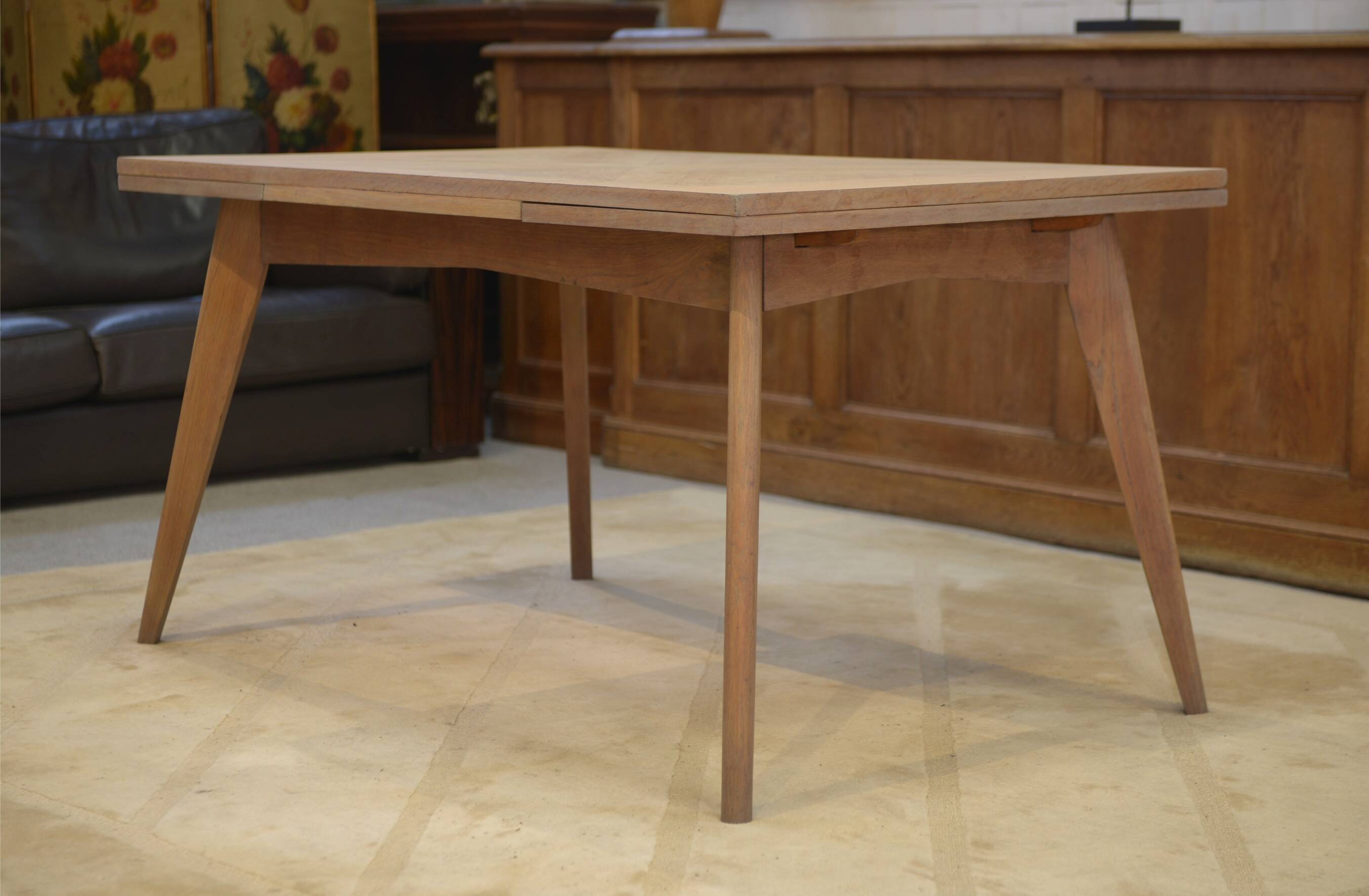 Table en chêne cérusé 1960’s