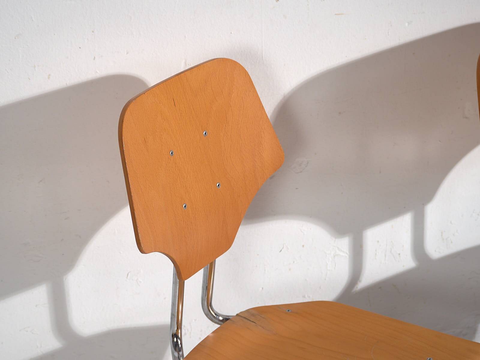Vintage office chairs (c.1950). Set of 6 office chairs