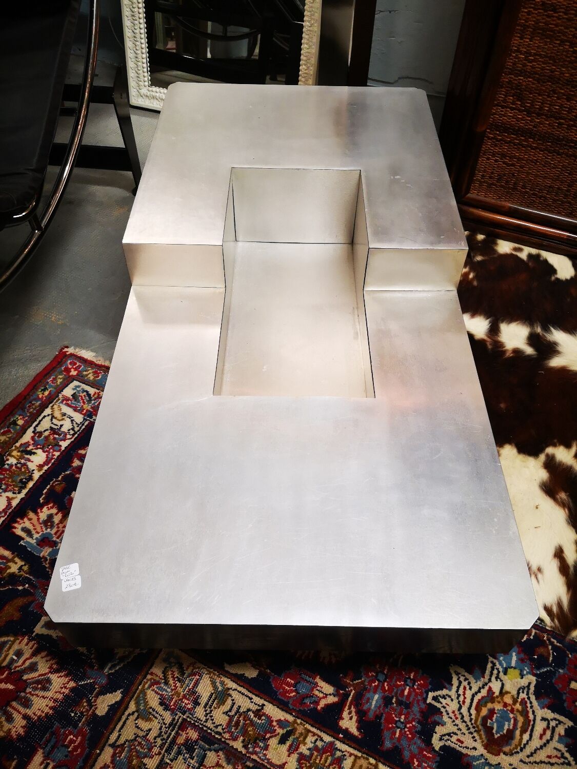 Stainless steel coffee table