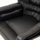 Elda Chair, Joe Colombo, Comfort, Black and Creme, Italy, circa 1970