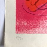 Messenger alechinsky arnal van velde, c 1980. lithograph signed in pencil