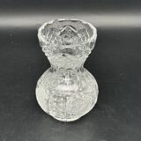 Small vase in chiseled worked glass
