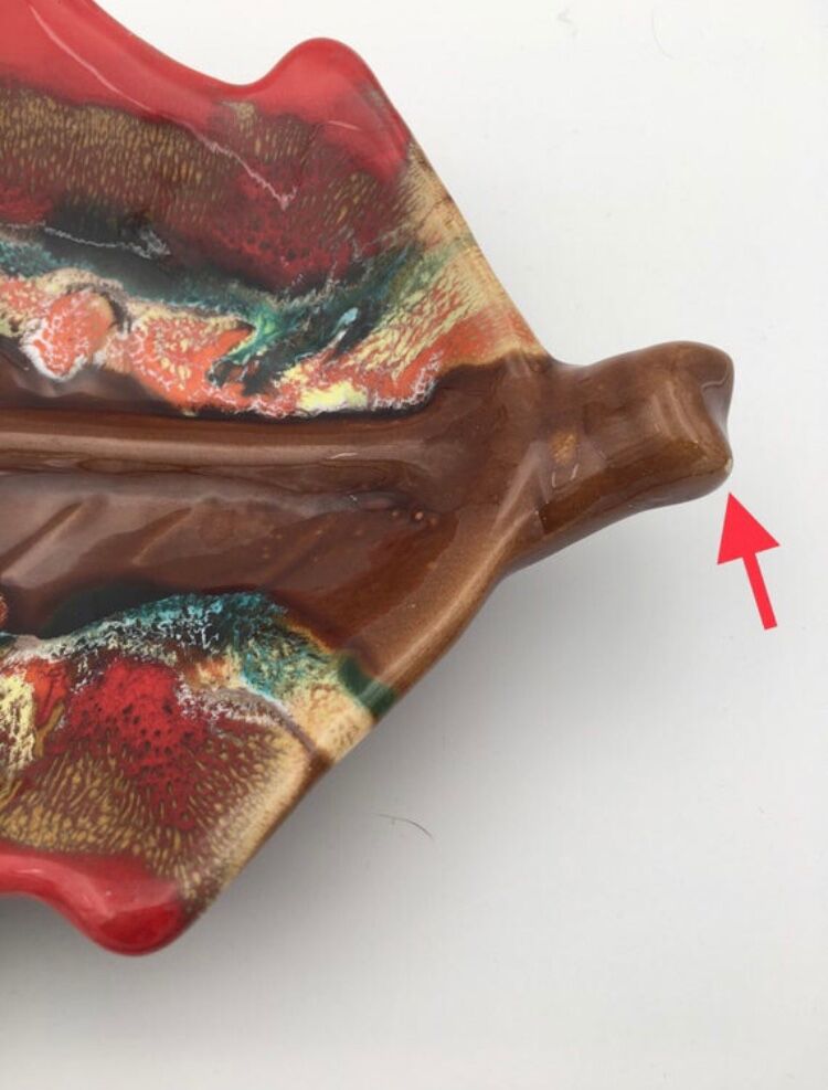 Glazed earthenware cup, signed Vallauris, France 1960s