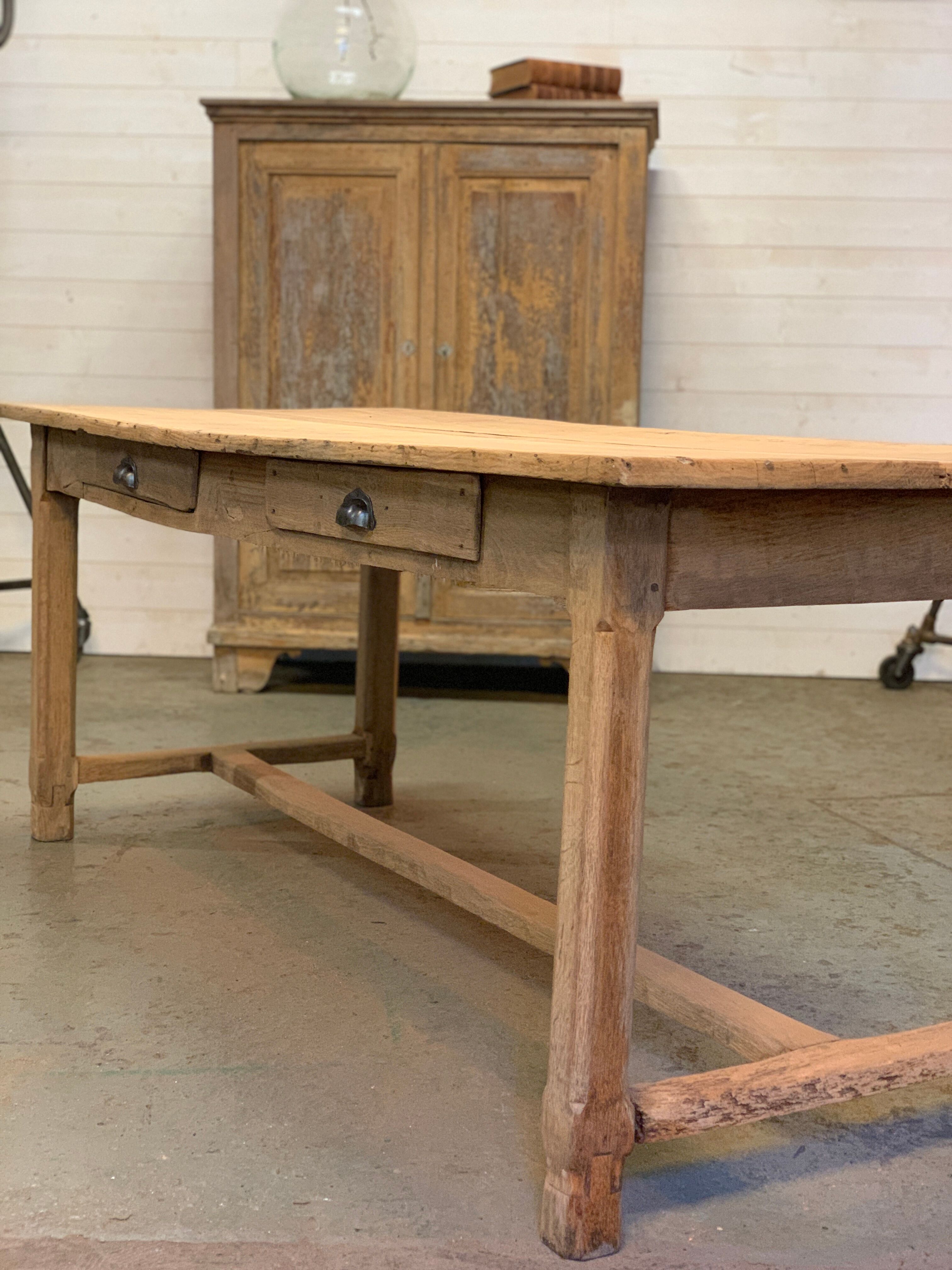 Walnut farmhouse table 1920