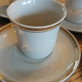 Gold pattern porcelain coffee cups