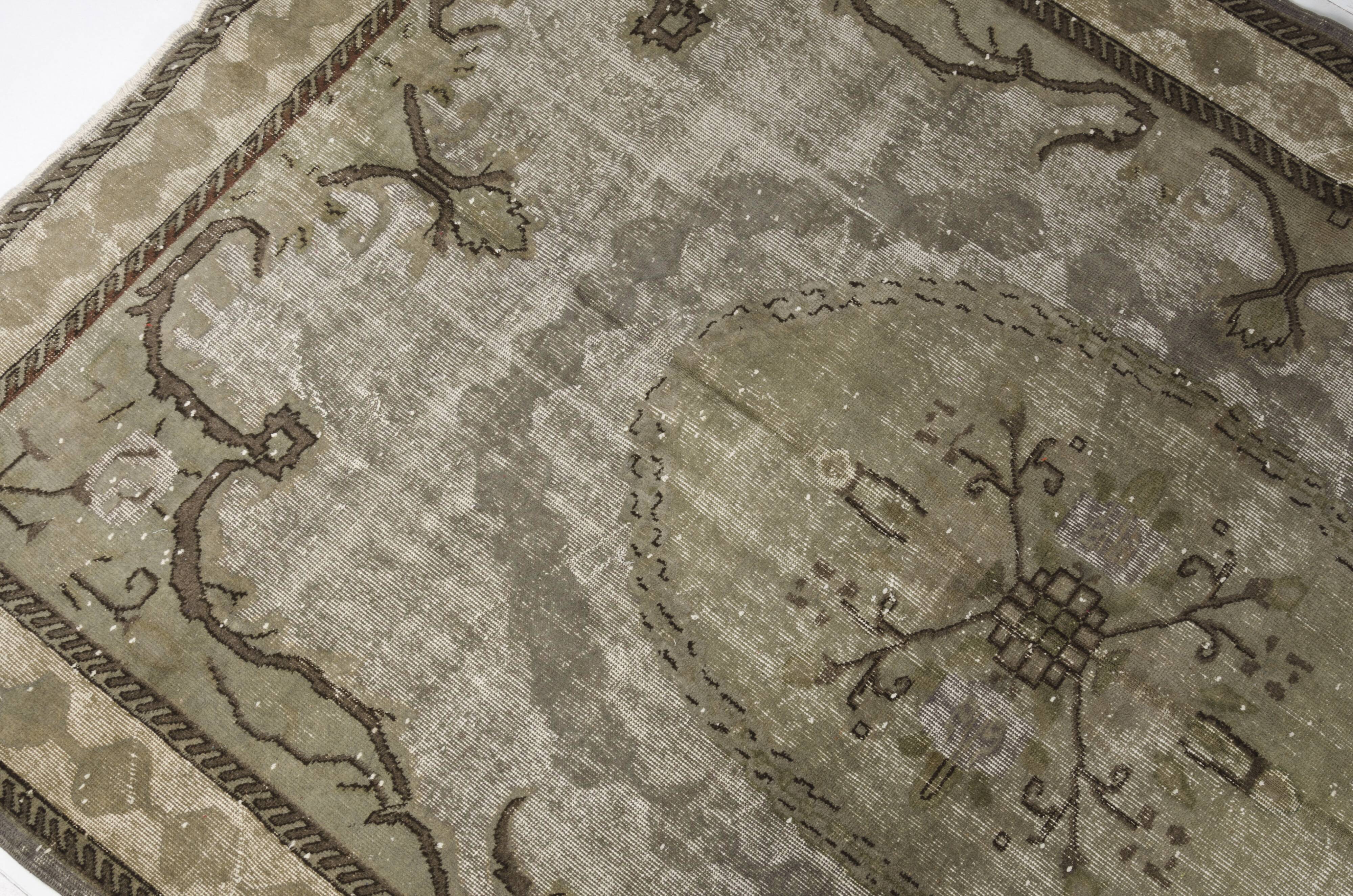 Handknotted Home Living Vintage Turkish Rug sku v-52